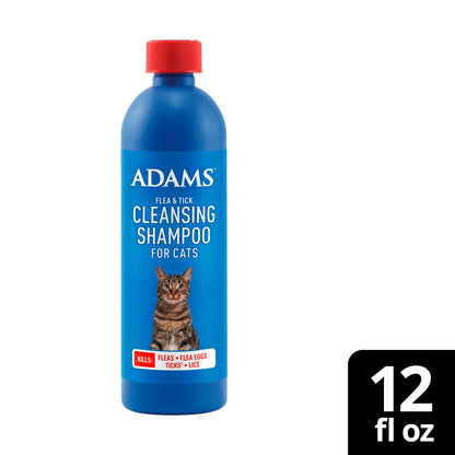Flea & Tick Cleansing Shampoo for Cats, 12 Ounces